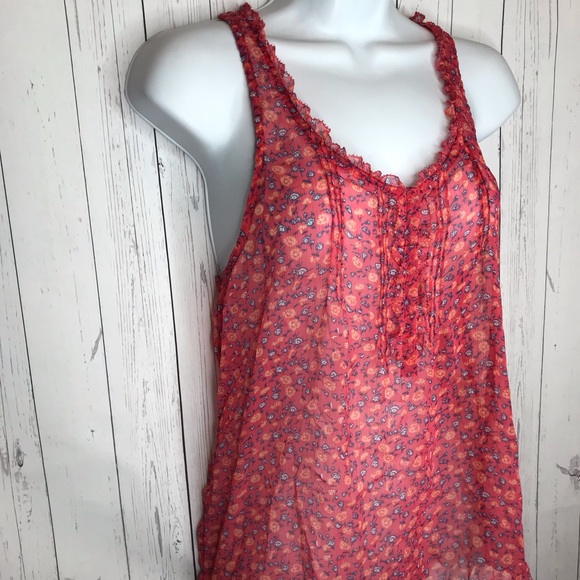 American Eagle Size 2 Semi Sheer Tank Top - Picture 3 of 5